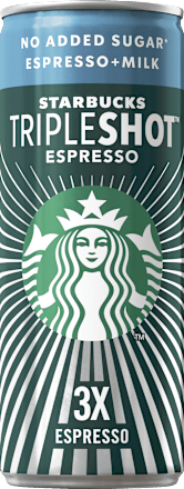 Напитка с кафе и мляко без захар Tripleshot Starbucks