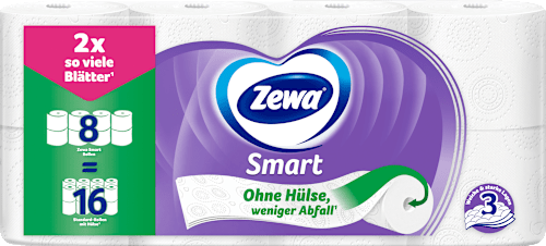 Toilettenpapier Smart 3-lagig (8x300 Blatt)  Zewa