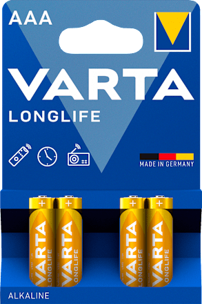 Batterien AAA Longlife Alkaline Varta
