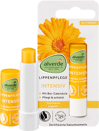 Балсамът за устни Intensiv Био невен alverde NATURKOSMETIK