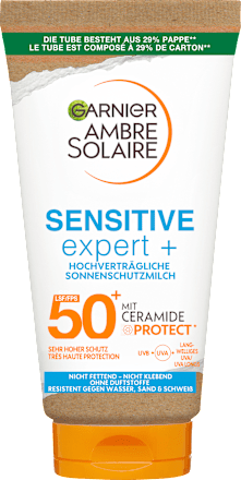 Sonnenmilch sensitive expert+, LSF 50+ Garnier Ambre Solaire