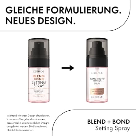Sminkfixáló spray, Blend + Bond CATRICE