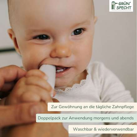 Mundpflege Fingerling Silber-Fee Grünspecht