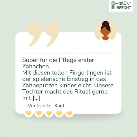 Mundpflege Fingerling Silber-Fee Grünspecht