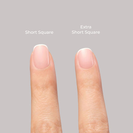 Künstliche Nägel Press Ons Short Square Minimal French Maniko