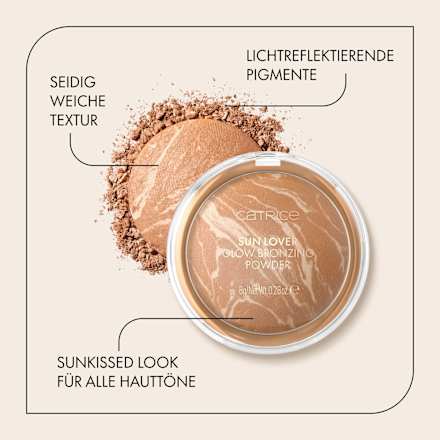 Bronzer Sun Lover Glow, 01 Sun-kissed Bronze CATRICE
