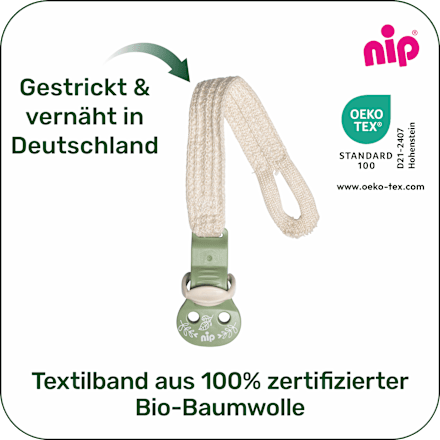 Schnullerband grün Nip