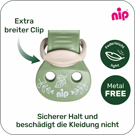 Schnullerband grün Nip