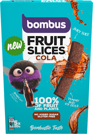Fruit slices s příchutí cola 5x20 g bombus