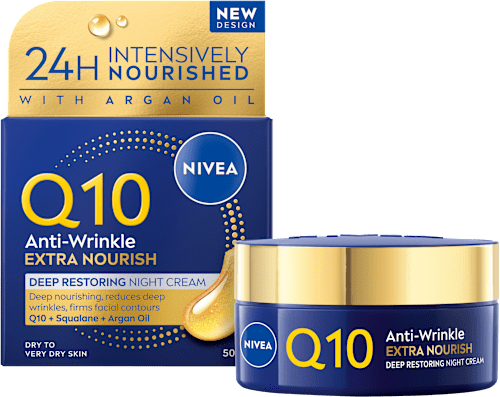 Q10 noční pleťový krém Extra Nourish Anti-Wrinkle NIVEA