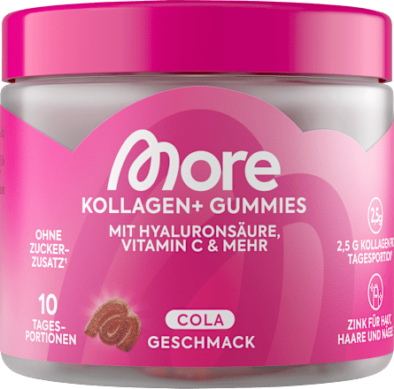 Kollagen+ Gummies 30 St, Cola Geschmack More Nutrition