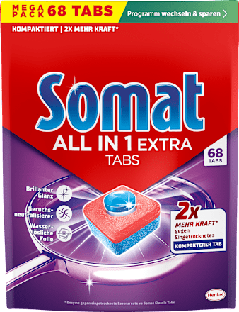 Spülmaschinen-Tabs All in 1 Extra Somat