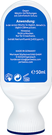 Zahnpasta Raucher Zahnweiß Perlweiss