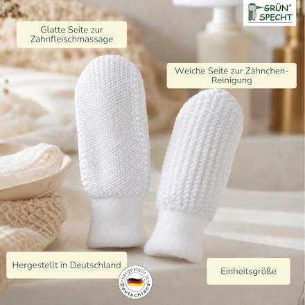 Mundpflege Fingerling Silber-Fee Grünspecht