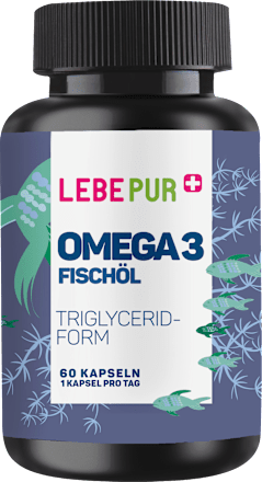 Omega 3 Fischöl Kapseln 60 St Lebepur