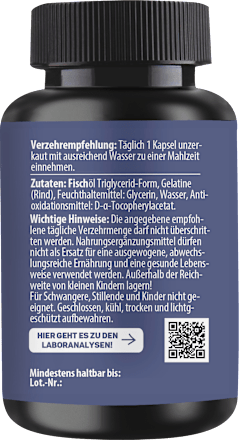 Omega 3 Fischöl Kapseln 60 St Lebepur