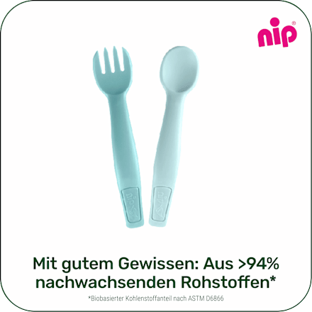 Esslernbesteck grün 2tlg. Nip