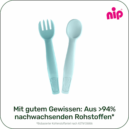 Esslernbesteck blau 2tlg. Nip
