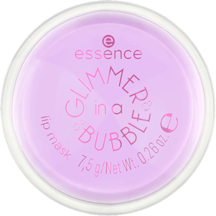 Glimmer In A Bubble maska za usne - 01 Kiss In A Bubble essence