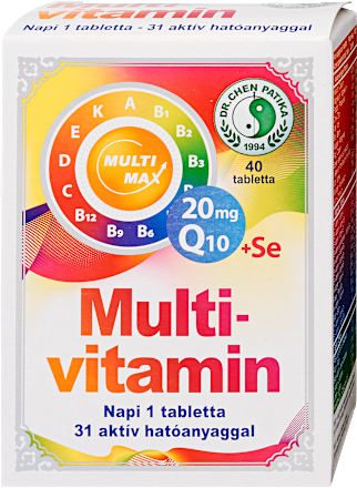 Multi-max vitamin +Q10+ szelén tabletta DR CHEN PATIKA