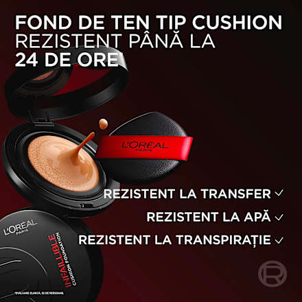 Fond de ten cushion Infaillible FreshWear N127 L'ORÉAL PARiS