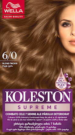 Vopsea permanentă 6/0 Blond închis WELLA KOLESTON