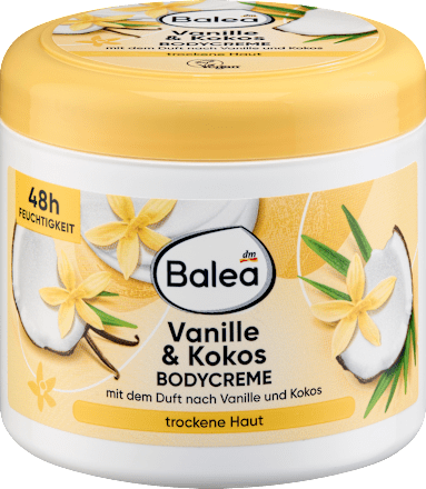 tělový krém vanilka & kokos Balea
