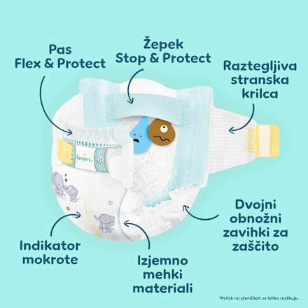 Plenice velikost 4 (9-14 kg) Pampers Premium Care