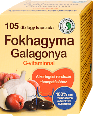 Fokhagyma-Galagonya  lágy kapszula DR CHEN PATIKA