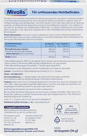 Capsule Silimarină Mivolis