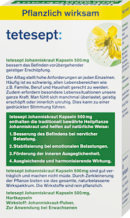 Johanniskraut Kapseln tetesept