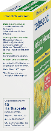 Johanniskraut Kapseln tetesept