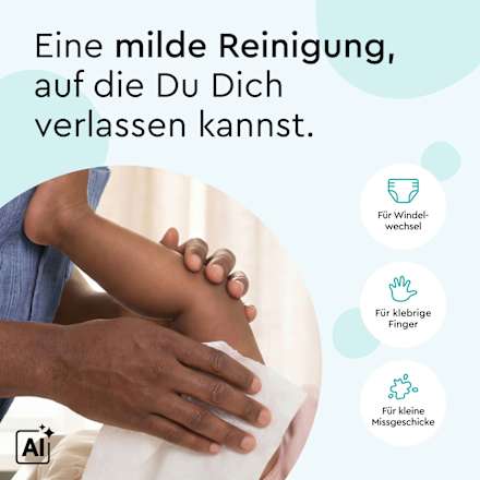 Feuchttücher mit 99 % Wasser (15 x 60 St) LILLYDOO
