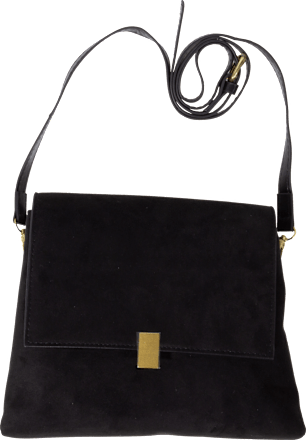 Umhängetasche klein schwarz und gold PURSET