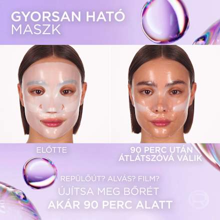 Hidrogél arcmaszk Revitalift Filler Glass Skin L'ORÉAL PARiS