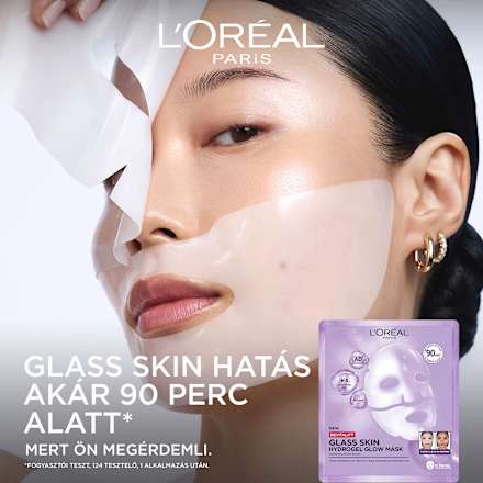 Hidrogél arcmaszk Revitalift Filler Glass Skin L'ORÉAL PARiS