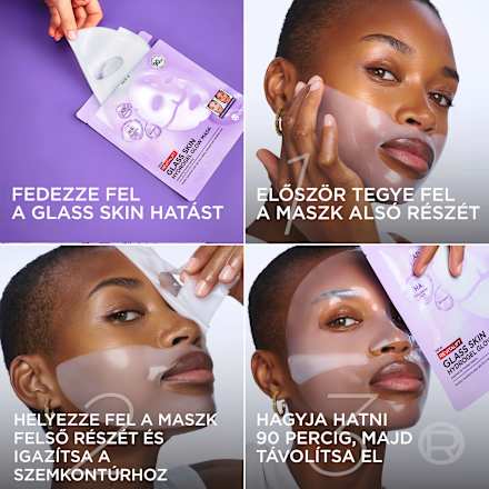 Hidrogél arcmaszk Revitalift Filler Glass Skin L'ORÉAL PARiS