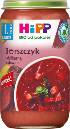 Barszczyk z delikatną wołowiną, po 1. roku HiPP