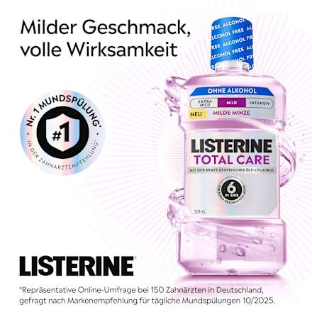 Mundspülung Total Care Milde Minze alkoholfrei Listerine