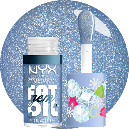 Lipgloss XMAS Fat Oil Gem Silver Bling NYX PROFESSIONAL MAKEUP