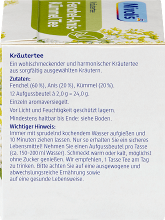 Fenchel-Anis-Kümmel Tee Mivolis