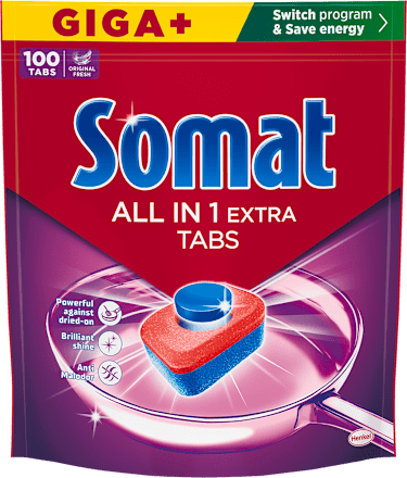 ALL IN 1 EXTRA tablete za mašinsko pranje posuđa Somat