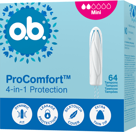 Tampony ProComfort Mini 4w1 o.b.