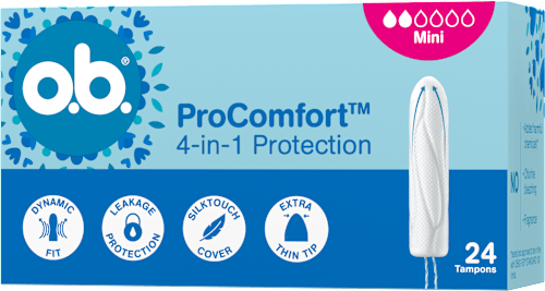 Tampony ProComfort Mini 4w1 o.b.