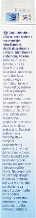 Cink + histidin + cistein, depo tablete s vremenskim otpuštanjem Mivolis