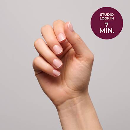 Künstliche Nägel Press Ons Extra Short Square Minimal French Maniko
