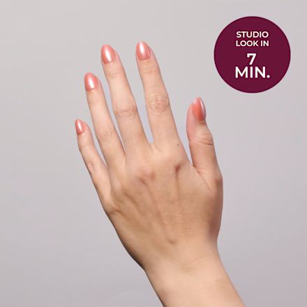 Künstliche Nägel Press Ons Short Round Chrome Guave Maniko