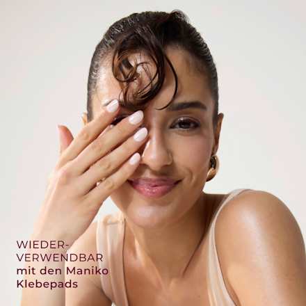 Künstliche Nägel Press Ons Short Round Glazed Donut Maniko