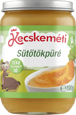Zöldségpüré sütőtökkel 4 hónapos kortól Kecskeméti