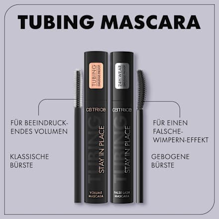 Mascara Tubing Stay In Place 010 No Panda Black CATRICE